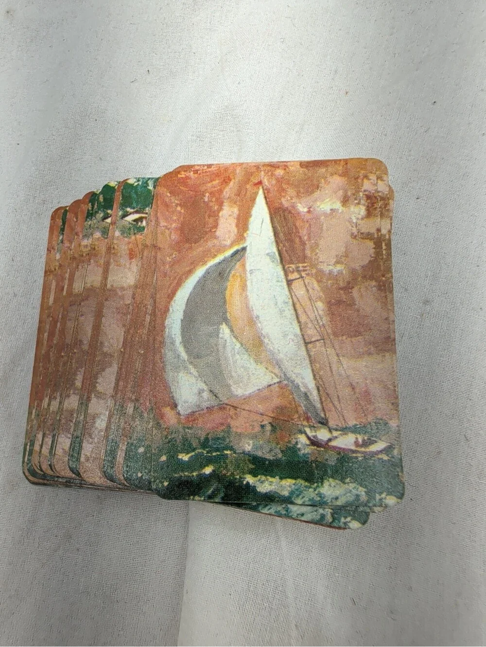 Vintage Stardust Plastic Coated Miniatures Playing Cards miniatures